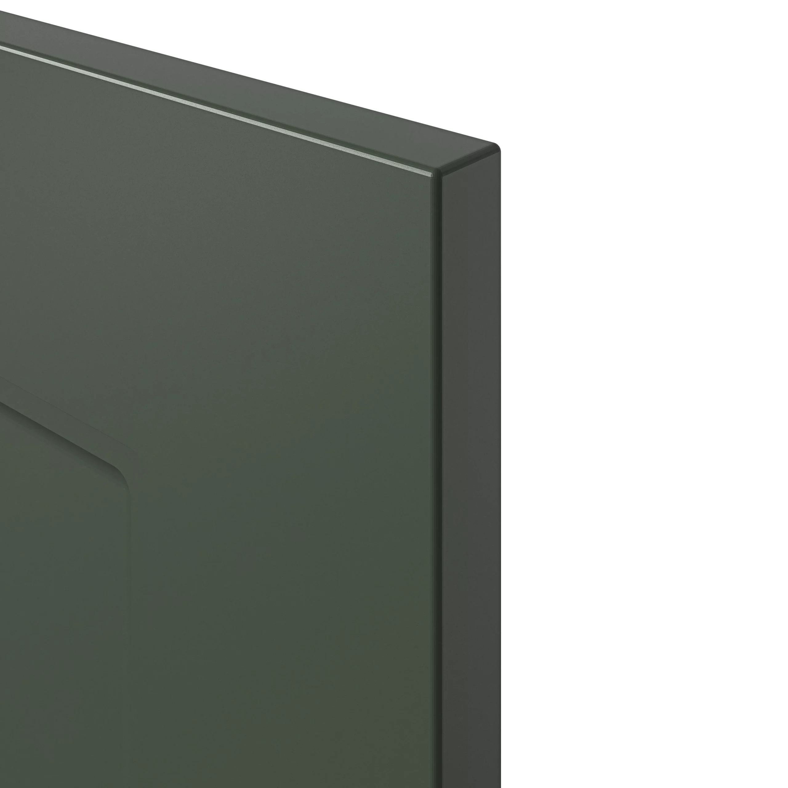 GoodHome Artemisia Matt Dark Green Shaker Tall Appliance Cabinet Door (W)600mm (H)723mm (T)18mm 2 GoodHome Artemisia Matt Dark Green Shaker Tall Appliance Cabinet Door (W)600mm (H)723mm (T)18mm - Image 2