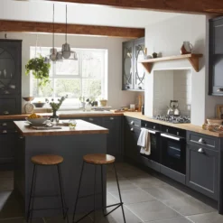 GoodHome Artemisia Matt Graphite Classic Shaker Appliance Cabinet Door (W)600mm (H)453mm (T)18mm -Goodhome goodhome artemisia matt graphite classic shaker appliance cabinet door w 600mm h 453mm t 18mm3663602650348 51i