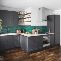 GoodHome Artemisia Matt Graphite Classic Shaker Bridging Drawer Front, Bridging Door & Bi Fold Door, (W)400mm (H)356mm (T)18mm 20 GoodHome Artemisia Matt Graphite Classic Shaker Bridging Drawer Front, Bridging Door & Bi Fold Door, (W)400mm (H)356mm (T)18mm -Goodhome goodhome artemisia matt graphite classic shaker bridging drawer front bridging door bi fold door w 400mm h 356mm t 18mm3663602650485 20i