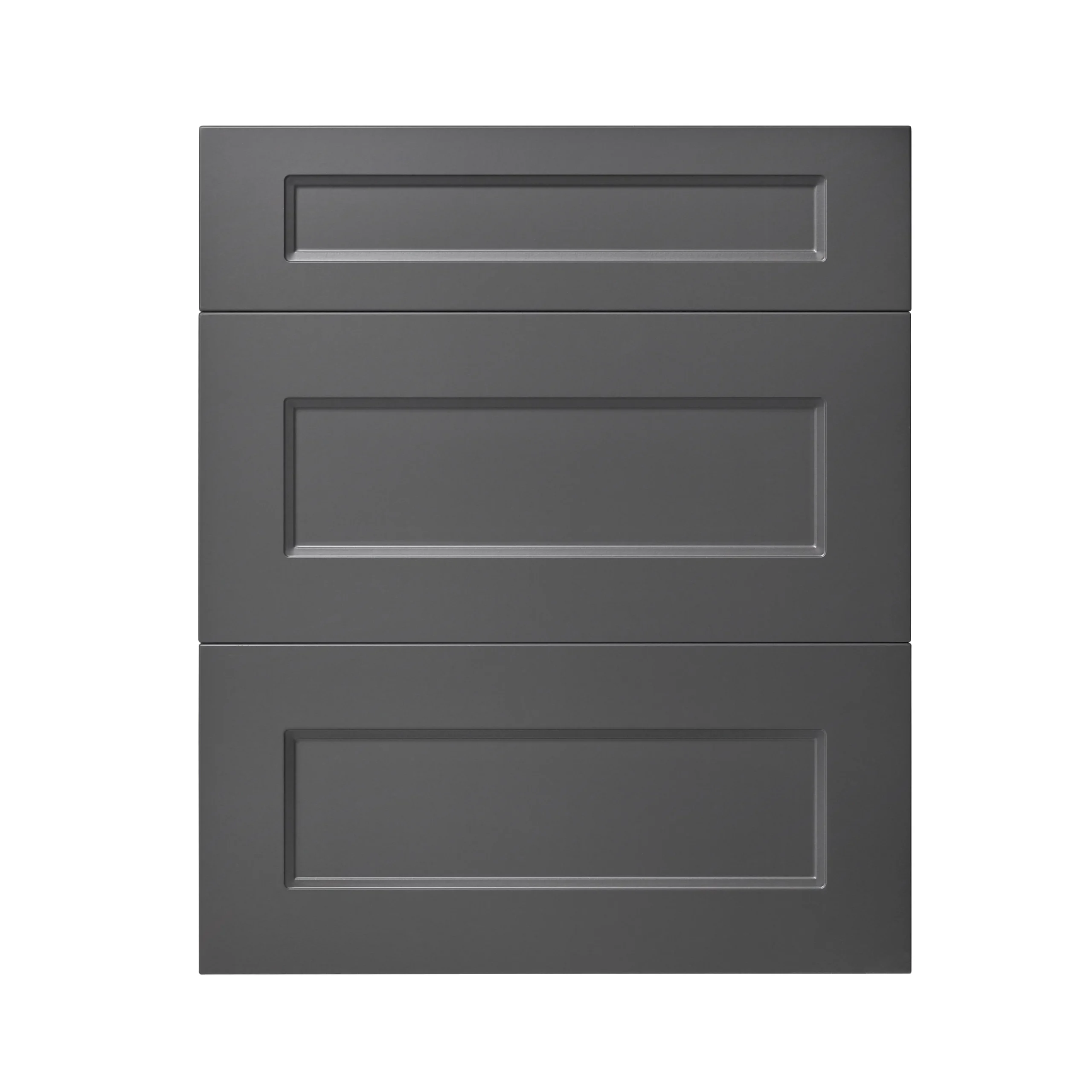 GoodHome Artemisia Matt Graphite Classic Shaker Drawer Front (W)600mm, Pack Of 3 1 GoodHome Artemisia Matt Graphite Classic Shaker Drawer Front (W)600mm, Pack Of 3
