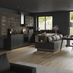 GoodHome Artemisia Matt Graphite Classic Shaker Tall Wall Cabinet Door (W)500mm (H)895mm (T)18mm -Goodhome goodhome artemisia matt graphite classic shaker tall wall cabinet door w 500mm h 895mm t 18mm3663602650348 07i