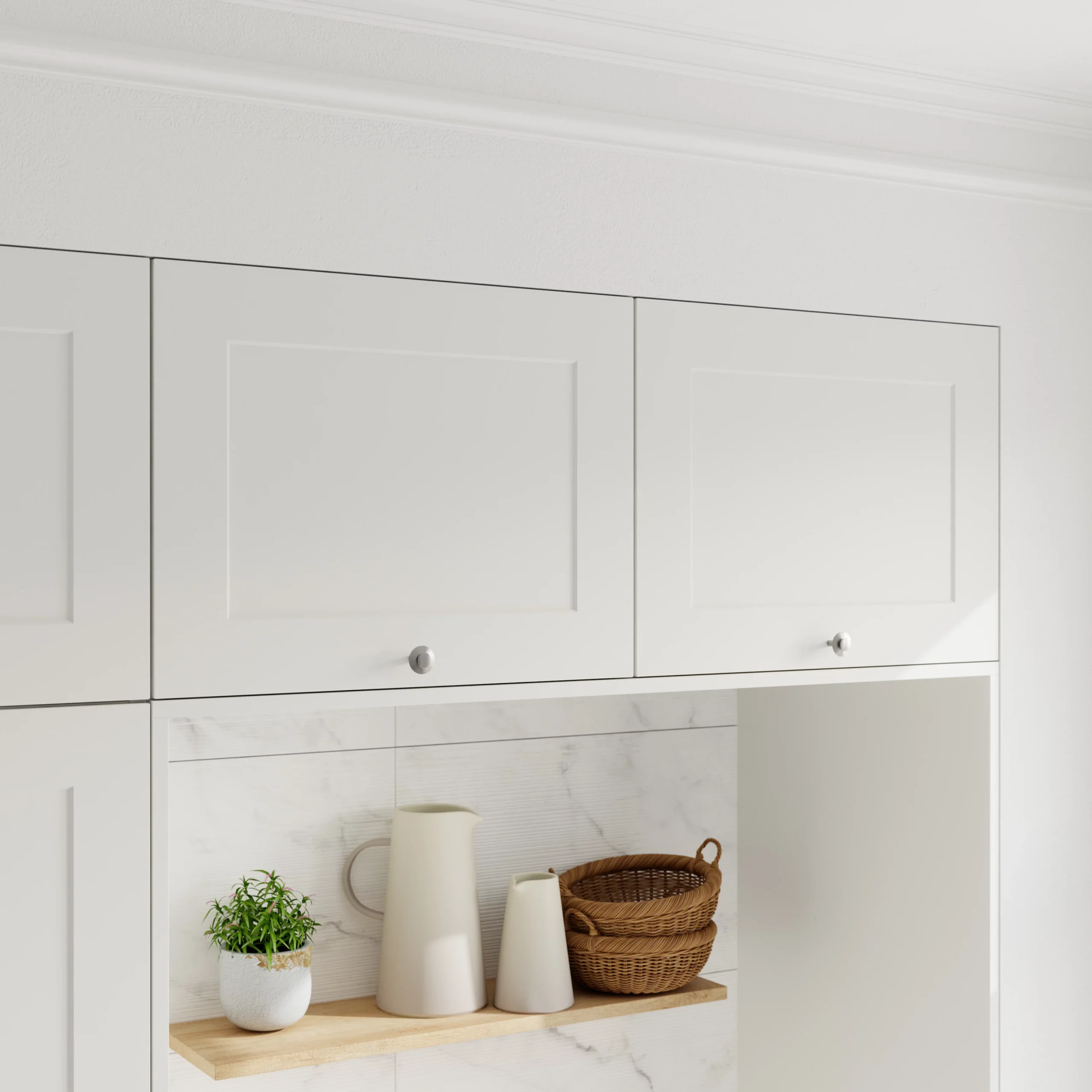 GoodHome Artemisia Matt White Classic Shaker Drawerline Drawer Front, (W)400mm (H)715mm (T)18mm 8 GoodHome Artemisia Matt White Classic Shaker Drawerline Drawer Front, (W)400mm (H)715mm (T)18mm - Image 8
