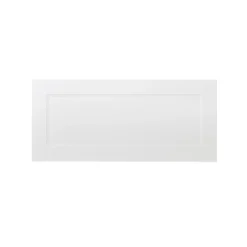 GoodHome Artemisia Matt White Classic Shaker Tall Wall Cabinet Door (W)400mm (H)895mm (T)18mm