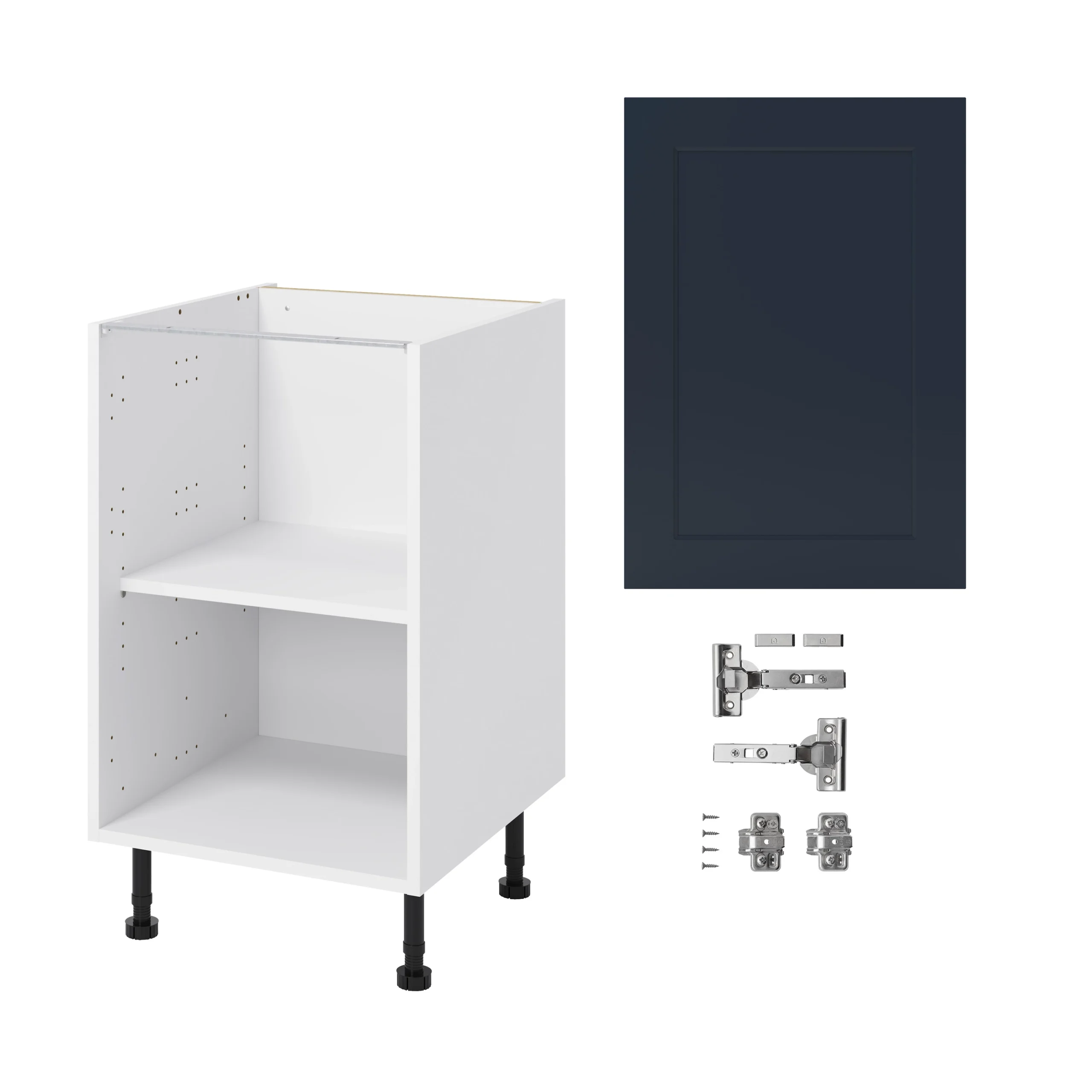 GoodHome Artemisia Midnight Blue Classic Shaker Base Kitchen Cabinet (W)500mm (H)720mm 3 GoodHome Artemisia Midnight Blue Classic Shaker Base Kitchen Cabinet (W)500mm (H)720mm - Image 3