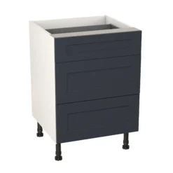 GoodHome Artemisia Midnight Blue Classic Shaker Base Kitchen Cabinet (W)600mm (H)720mm