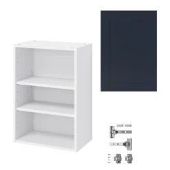 GoodHome Artemisia Midnight Blue Classic Shaker Wall Kitchen Cabinet (W)500mm (H)720mm -Goodhome goodhome artemisia midnight blue classic shaker wall kitchen cabinet w 500mm h 720mm5059340702056 07c bq
