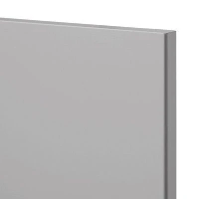 GoodHome Balsamita Matt Grey Slab 50:50 Tall Larder Fridge/freezer Cabinet Door (W)600mm (H)1181mm (T)16mm 2 GoodHome Balsamita Matt Grey Slab 50:50 Tall Larder Fridge/freezer Cabinet Door (W)600mm (H)1181mm (T)16mm - Image 2