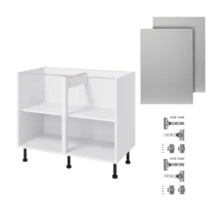 GoodHome Balsamita Matt Grey Slab Base Kitchen Cabinet (W)1000mm (H)720mm 7 GoodHome Balsamita Matt Grey Slab Base Kitchen Cabinet (W)1000mm (H)720mm -Goodhome goodhome balsamita matt grey slab base kitchen cabinet w 1000mm h 720mm5059340702087 07c bq