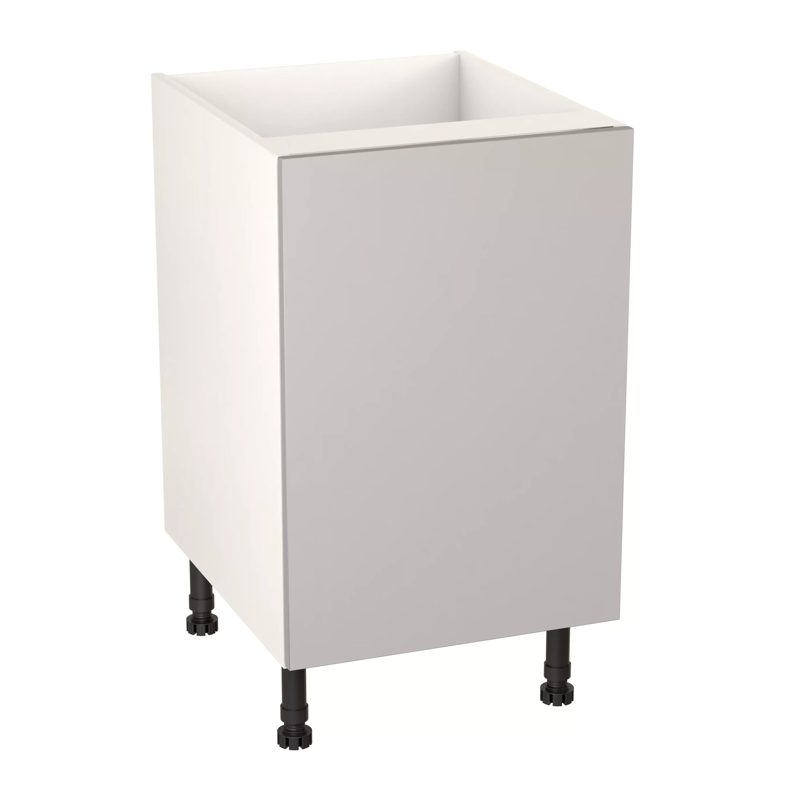 GoodHome Balsamita Matt Grey Slab Base Kitchen Cabinet (W)500mm (H)720mm 1 GoodHome Balsamita Matt Grey Slab Base Kitchen Cabinet (W)500mm (H)720mm