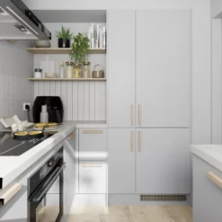 GoodHome Balsamita Matt Grey Slab Drawerline Cabinet Door, (W)400mm (H)356mm (T)16mm 25 GoodHome Balsamita Matt Grey Slab Drawerline Cabinet Door, (W)400mm (H)356mm (T)16mm -Goodhome goodhome balsamita matt grey slab drawerline cabinet door w 400mm h 356mm t 16mm3663602655572 07i