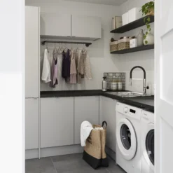 GoodHome Balsamita Matt Grey Slab Drawerline Cabinet Door, (W)400mm (H)356mm (T)16mm 29 GoodHome Balsamita Matt Grey Slab Drawerline Cabinet Door, (W)400mm (H)356mm (T)16mm -Goodhome goodhome balsamita matt grey slab drawerline cabinet door w 400mm h 356mm t 16mm3663602655572 09i