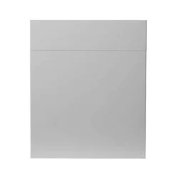 GoodHome Balsamita Matt Grey Slab Drawerline Cabinet Door, (W)600mm (H)715mm (T)16mm