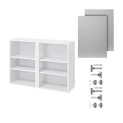 GoodHome Balsamita Matt Grey Slab Wall Kitchen Cabinet (W)1000mm (H)720mm -Goodhome goodhome balsamita matt grey slab wall kitchen cabinet w 1000mm h 720mm5059340702131 07c bq