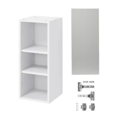 GoodHome Balsamita Matt Grey Slab Wall Kitchen Cabinet (W)300mm (H)720mm -Goodhome goodhome balsamita matt grey slab wall kitchen cabinet w 300mm h 720mm5059340702148 07c bq