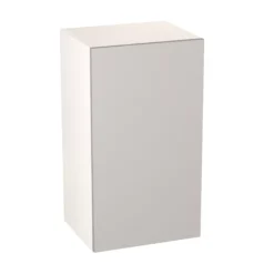 GoodHome Balsamita Matt Grey Slab Wall Kitchen Cabinet (W)400mm (H)720mm