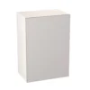 GoodHome Balsamita Matt Grey Slab Wall Kitchen Cabinet (W)500mm (H)720mm
