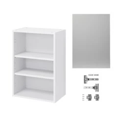 GoodHome Balsamita Matt Grey Slab Wall Kitchen Cabinet (W)500mm (H)720mm -Goodhome goodhome balsamita matt grey slab wall kitchen cabinet w 500mm h 720mm5059340702162 07c bq