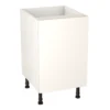 GoodHome Balsamita Matt White Slab Base Kitchen Cabinet (W)500mm (H)720mm