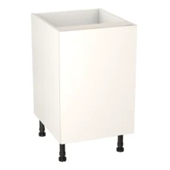 GoodHome Balsamita Matt White Slab Base Kitchen Cabinet (W)500mm (H)720mm