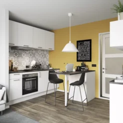 GoodHome Balsamita Matt White Slab Base Kitchen Cabinet (W)600mm (H)720mm 8 GoodHome Balsamita Matt White Slab Base Kitchen Cabinet (W)600mm (H)720mm -Goodhome goodhome balsamita matt white slab base kitchen cabinet w 600mm h 720mm5059340702193 20i bq