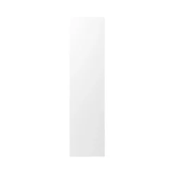 GoodHome Balsamita Matt White Slab Standard End Panel (H)2400mm (W)610mm