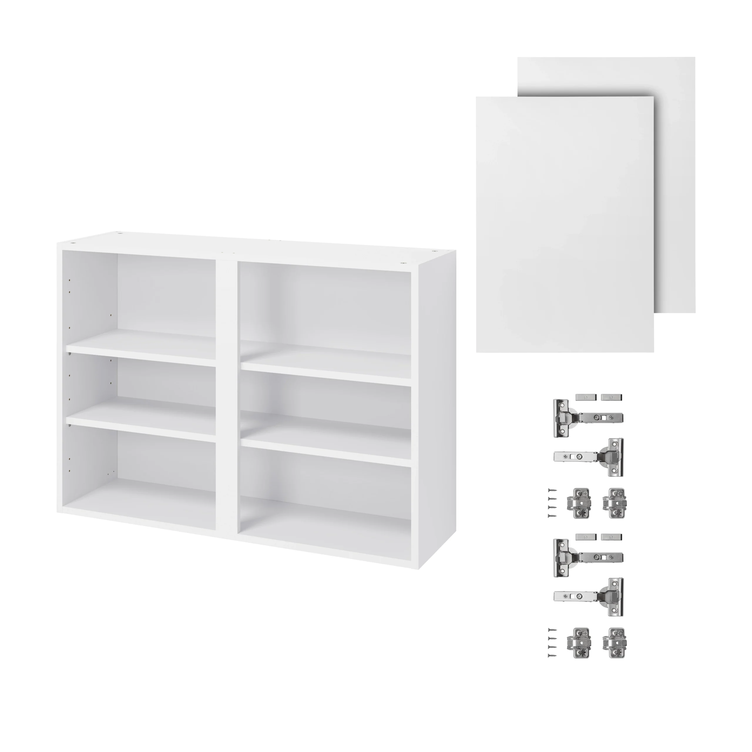 GoodHome Balsamita Matt White Slab Wall Kitchen Cabinet (W)1000mm (H)720mm 3 GoodHome Balsamita Matt White Slab Wall Kitchen Cabinet (W)1000mm (H)720mm - Image 3
