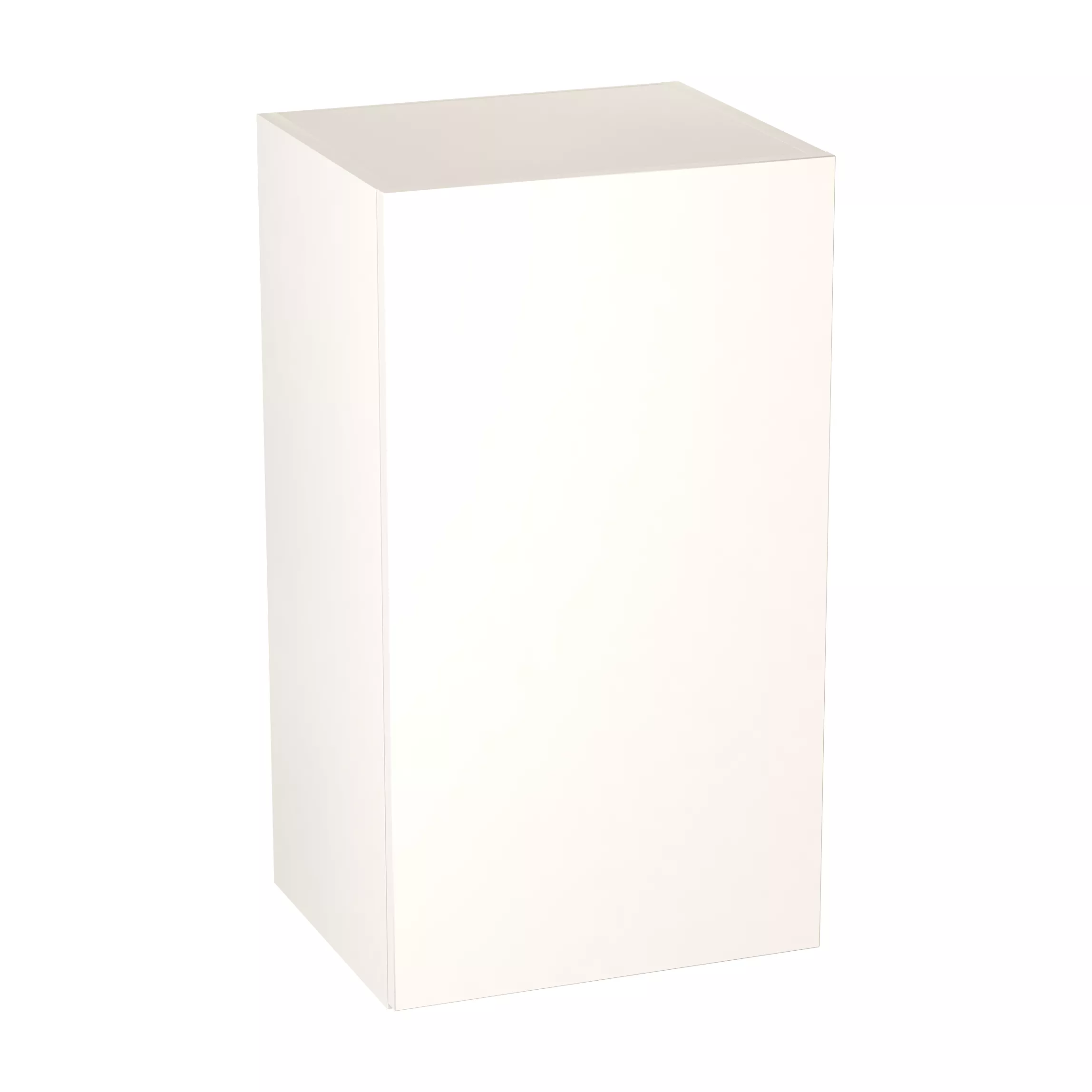 GoodHome Balsamita Matt White Slab Wall Kitchen Cabinet (W)400mm (H)720mm 1 GoodHome Balsamita Matt White Slab Wall Kitchen Cabinet (W)400mm (H)720mm