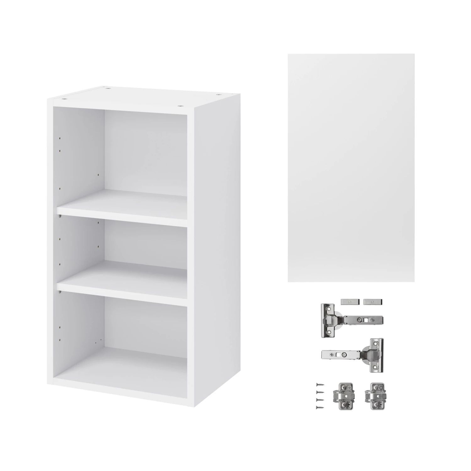 GoodHome Balsamita Matt White Slab Wall Kitchen Cabinet (W)400mm (H)720mm 3 GoodHome Balsamita Matt White Slab Wall Kitchen Cabinet (W)400mm (H)720mm - Image 3