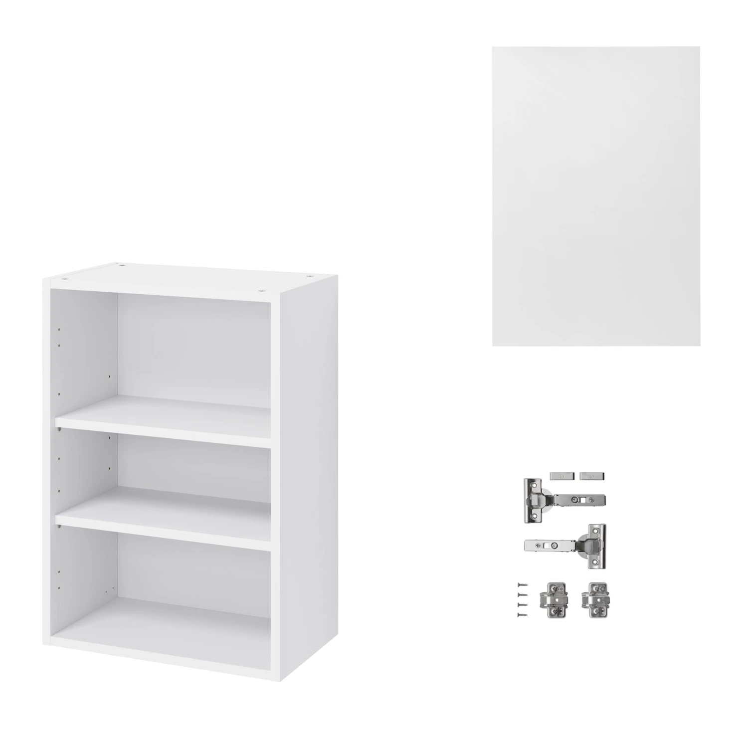 GoodHome Balsamita Matt White Slab Wall Kitchen Cabinet (W)500mm (H)720mm 3 GoodHome Balsamita Matt White Slab Wall Kitchen Cabinet (W)500mm (H)720mm - Image 3