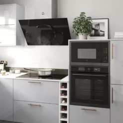 GoodHome Bamia GHAGRO90 Black Glass Round Angled Cooker Hood, (W)90cm 21 GoodHome Bamia GHAGRO90 Black Glass Round Angled Cooker Hood, (W)90cm -Goodhome goodhome bamia ghagro90 black glass round angled cooker hood w 90cm3663602434313 02i