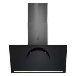 GoodHome Bamia GHAGRO90 Black Glass Round Angled Cooker Hood, (W)90cm 16 GoodHome Bamia GHAGRO90 Black Glass Round Angled Cooker Hood, (W)90cm -Goodhome goodhome bamia ghagro90 black glass round angled cooker hood w 90cm3663602434313 22c bq