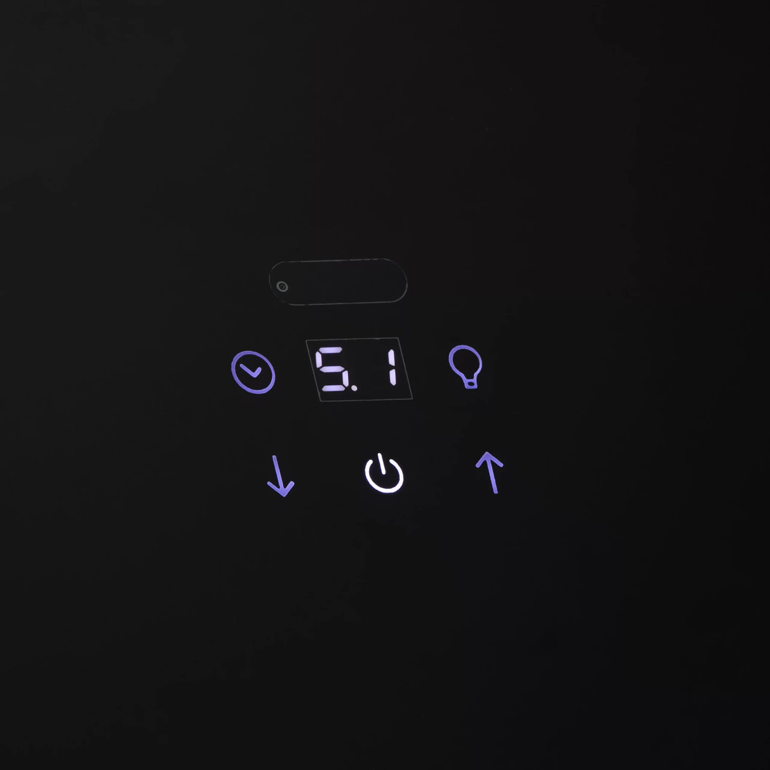 GoodHome Bamia GHAGRO90 Black Glass Round Angled Cooker Hood, (W)90cm 7 GoodHome Bamia GHAGRO90 Black Glass Round Angled Cooker Hood, (W)90cm - Image 7