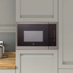 GoodHome Bamia GHMO25UK 25L Built-in Microwave - Brushed Black -Goodhome goodhome bamia ghmo25uk 25l built in microwave brushed black5059340213781 01i bq