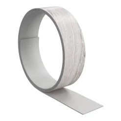GoodHome Berberis Travertine Effect Grey Worktop Edging Tape, (L)3m