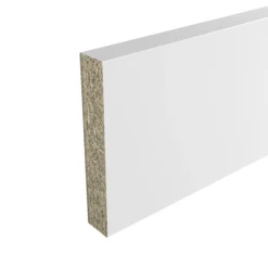 GoodHome Berberis White Laminate & Particle Board Upstand (L)3000mm