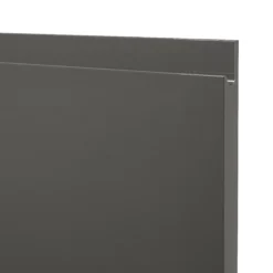 GoodHome Garcinia Gloss Anthracite Integrated Handle Drawer Front (W)600mm, Pack Of 3 -Goodhome goodhome garcinia gloss anthracite integrated handle drawer front w 600mm pack of 33663602652205 36c bq