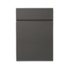 GoodHome Garcinia Gloss Anthracite Integrated Handle Drawerline Cabinet Door, (W)500mm (H)715mm (T)19mm