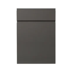 GoodHome Garcinia Gloss Anthracite Integrated Handle Drawerline Cabinet Door, (W)500mm (H)715mm (T)19mm