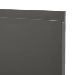 GoodHome Garcinia Gloss Anthracite Integrated Handle Drawerline Cabinet Door, (W)500mm (H)715mm (T)19mm -Goodhome goodhome garcinia gloss anthracite integrated handle drawerline cabinet door w 500mm h 715mm t 19mm3663602651994 36c bq