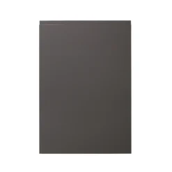 GoodHome Garcinia Gloss Anthracite Integrated Handle Tall Appliance Cabinet Door (W)600mm (H)867mm (T)19mm