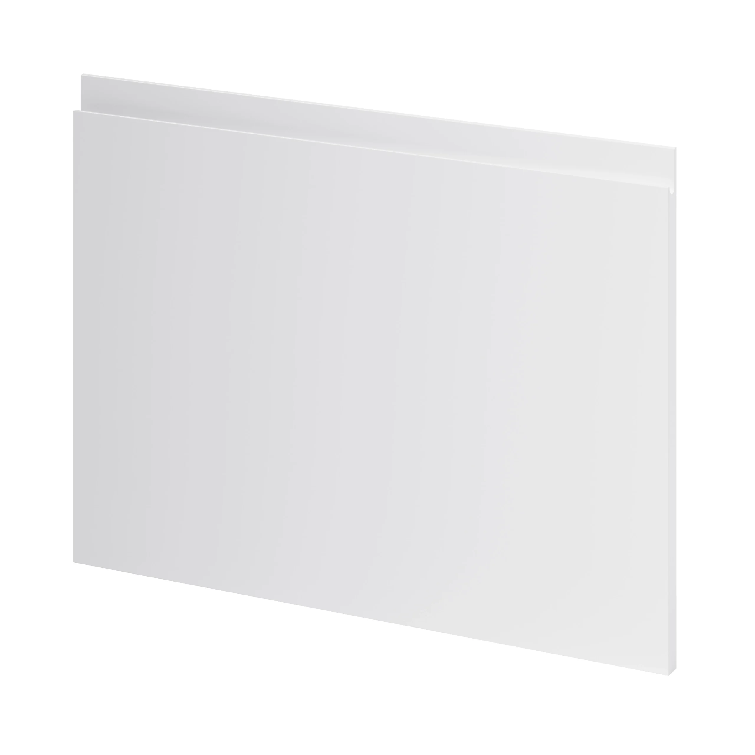 GoodHome Garcinia Gloss Light Grey Integrated Handle Appliance Cabinet Door (W)600mm (H)453mm (T)19mm 2 GoodHome Garcinia Gloss Light Grey Integrated Handle Appliance Cabinet Door (W)600mm (H)453mm (T)19mm - Image 2