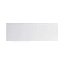 GoodHome Garcinia Gloss Light Grey Integrated Handle Drawer Front, Bridging Door & Bi Fold Door, (W)1000mm (H)356mm (T)19mm