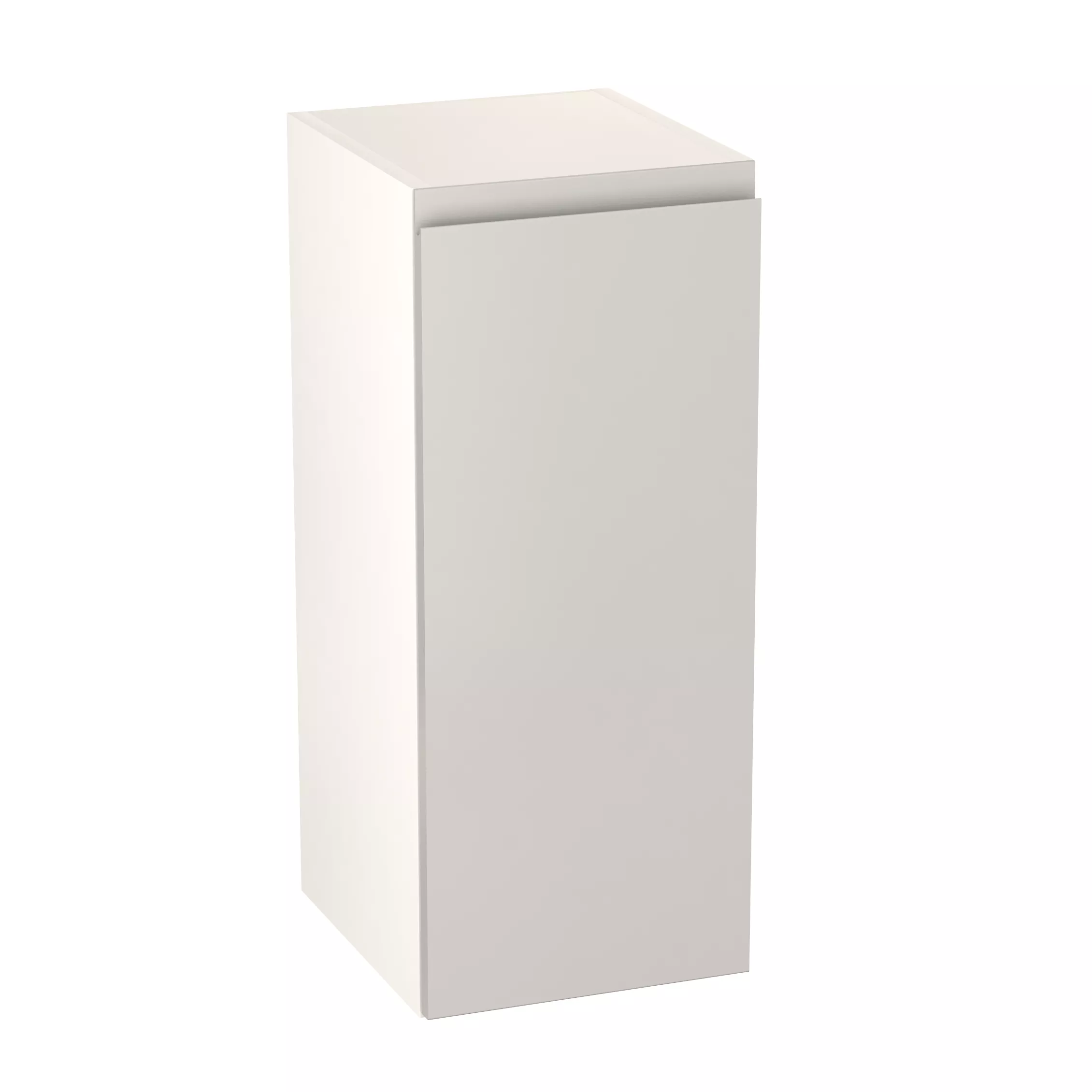 GoodHome Garcinia Gloss Light Grey Integrated Handle Wall Kitchen Cabinet (W)300mm (H)720mm 1 GoodHome Garcinia Gloss Light Grey Integrated Handle Wall Kitchen Cabinet (W)300mm (H)720mm