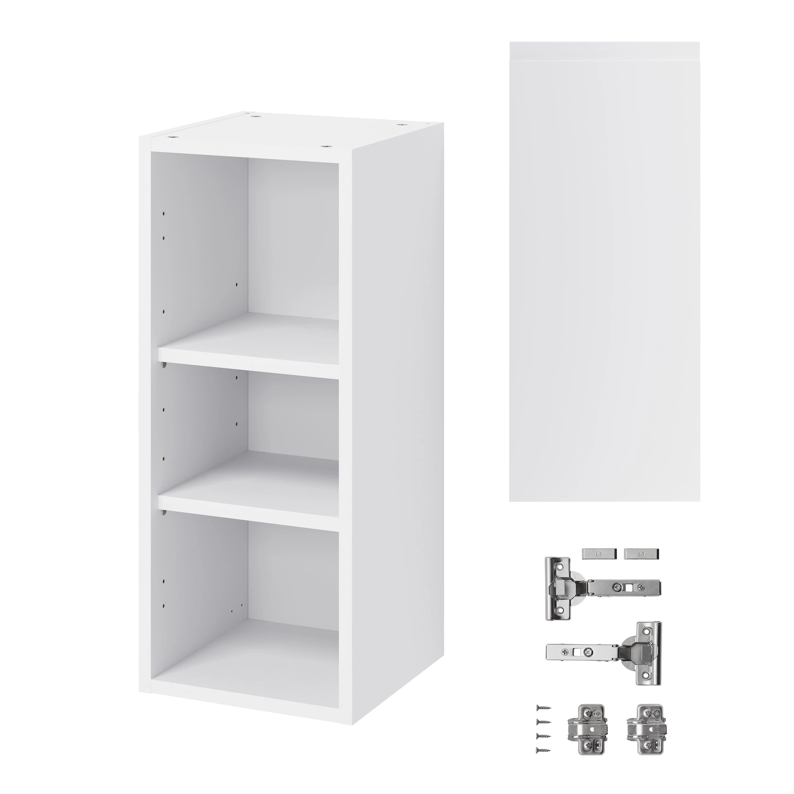 GoodHome Garcinia Gloss Light Grey Integrated Handle Wall Kitchen Cabinet (W)300mm (H)720mm 3 GoodHome Garcinia Gloss Light Grey Integrated Handle Wall Kitchen Cabinet (W)300mm (H)720mm - Image 3