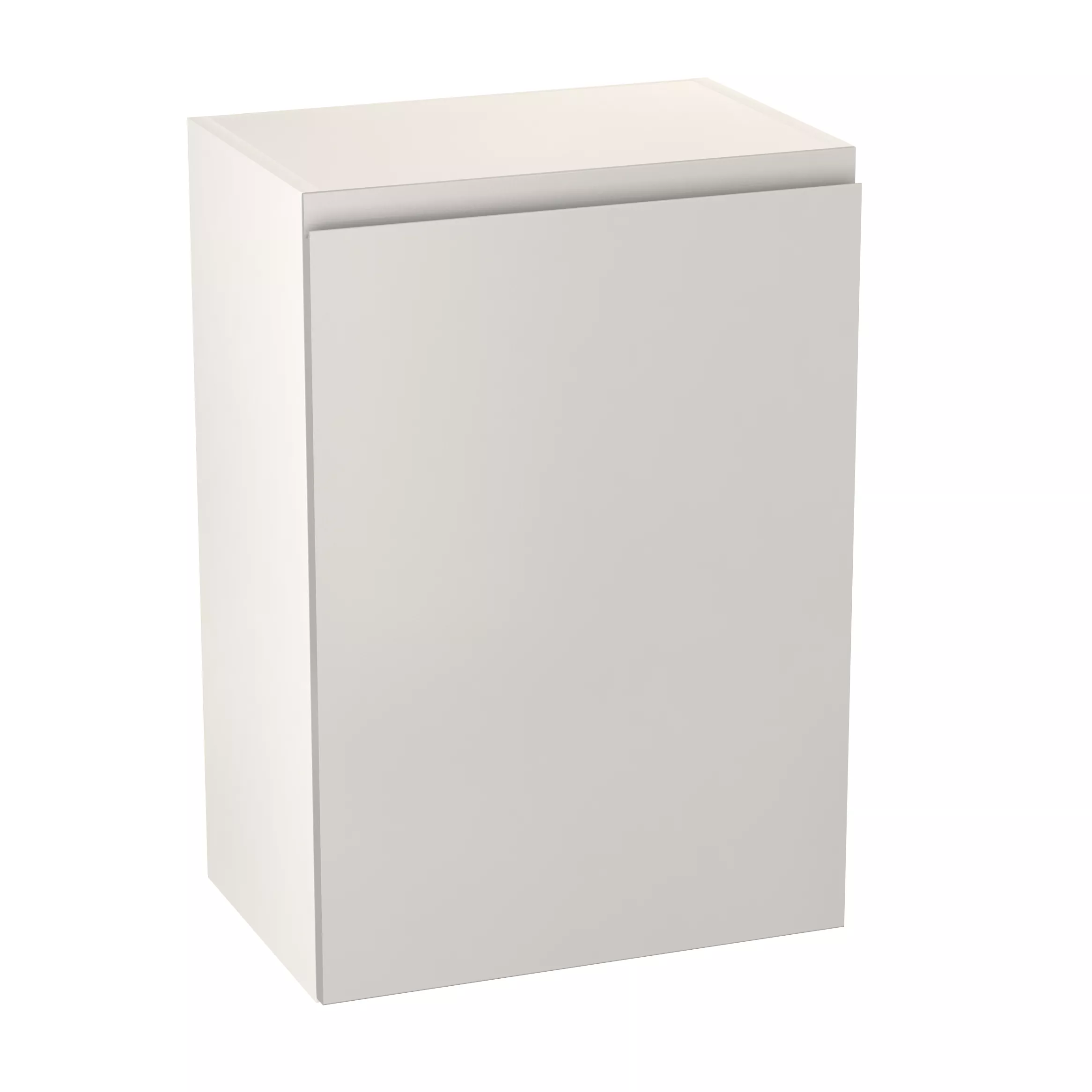 GoodHome Garcinia Gloss Light Grey Integrated Handle Wall Kitchen Cabinet (W)500mm (H)720mm 1 GoodHome Garcinia Gloss Light Grey Integrated Handle Wall Kitchen Cabinet (W)500mm (H)720mm