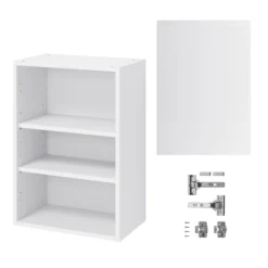 GoodHome Garcinia Gloss Light Grey Integrated Handle Wall Kitchen Cabinet (W)500mm (H)720mm 6 GoodHome Garcinia Gloss Light Grey Integrated Handle Wall Kitchen Cabinet (W)500mm (H)720mm -Goodhome goodhome garcinia gloss light grey integrated handle wall kitchen cabinet w 500mm h 720mm5059340702384 07c bq