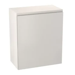 GoodHome Garcinia Gloss Light Grey Integrated Handle Wall Kitchen Cabinet (W)600mm (H)720mm