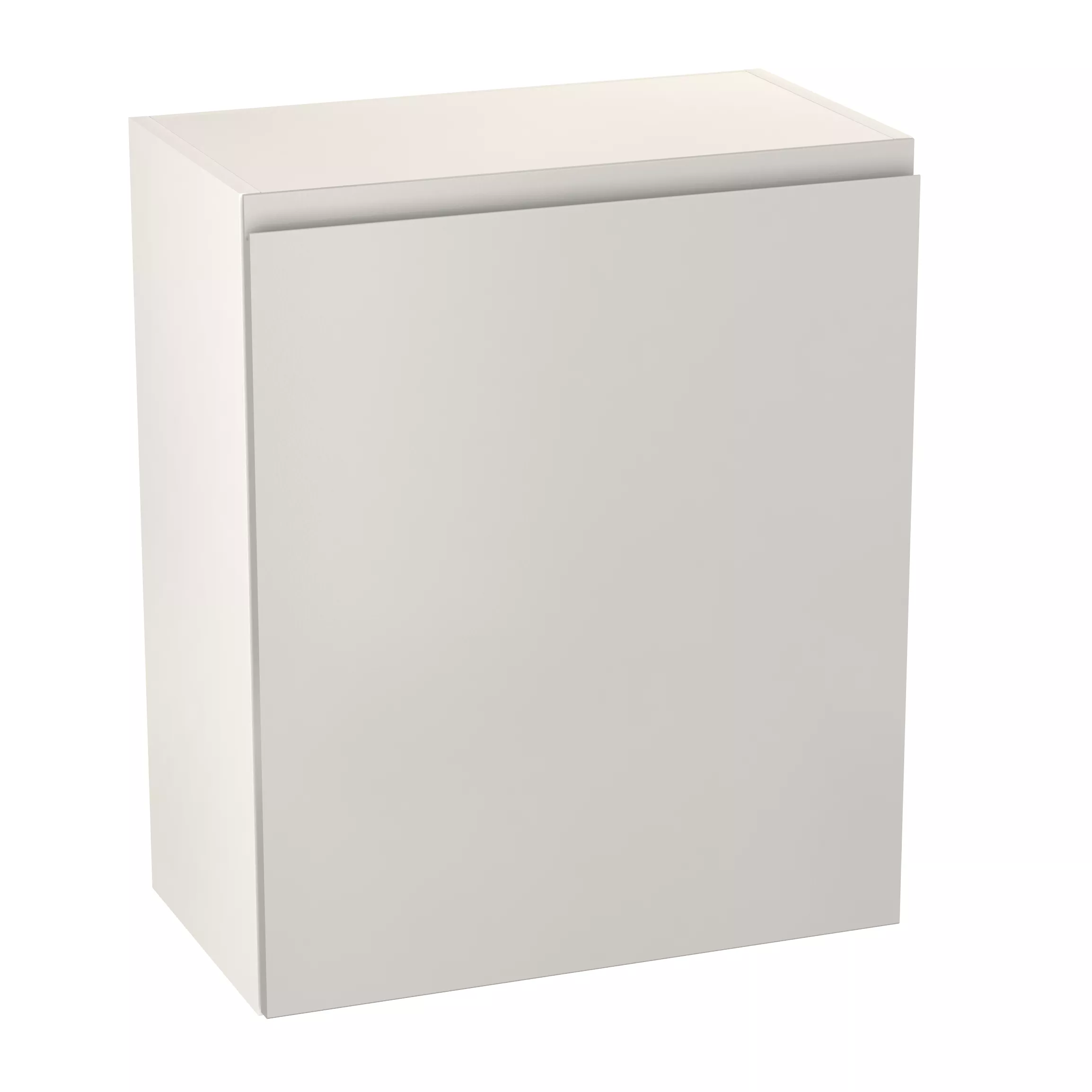 GoodHome Garcinia Gloss Light Grey Integrated Handle Wall Kitchen Cabinet (W)600mm (H)720mm 1 GoodHome Garcinia Gloss Light Grey Integrated Handle Wall Kitchen Cabinet (W)600mm (H)720mm