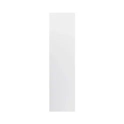 GoodHome Garcinia Gloss Light Grey Slab End Panel (H)2190mm (W)570mm