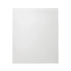 GoodHome Garcinia Gloss White Integrated Handle Tall Appliance Cabinet Door (W)600mm (H)723mm (T)19mm